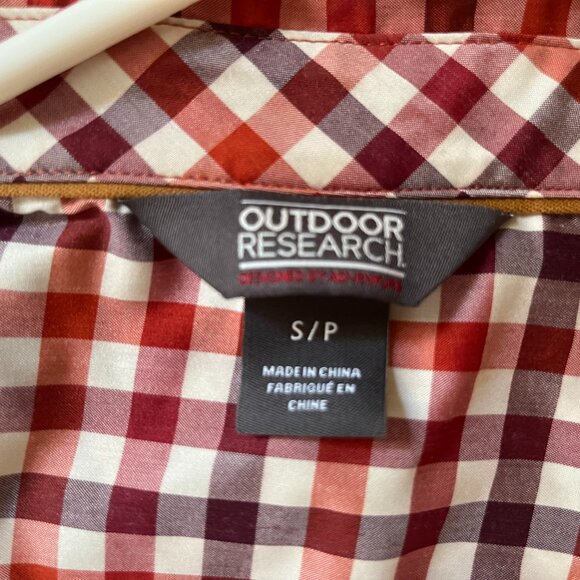 OUTDOOR RESEARCH Discovery Short Sleeve Shirt (Red) Men's Small - Picture 2 of 3
